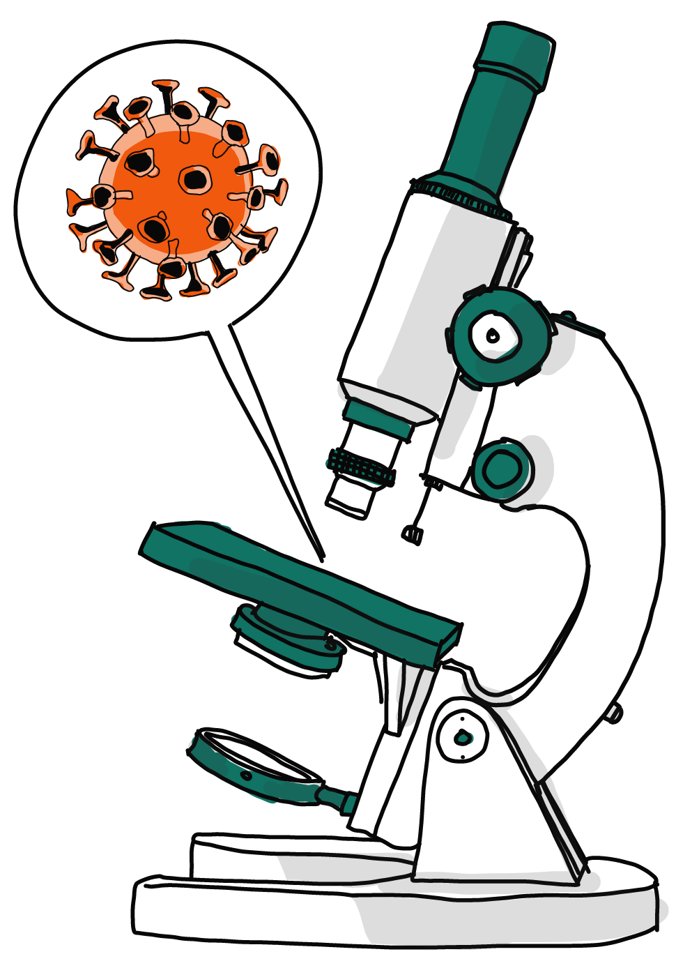 microscope et virus